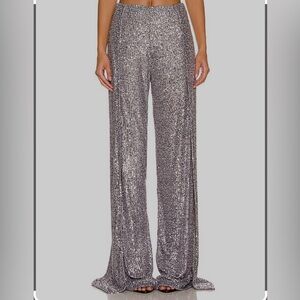 TOM FORD SEQUIN WIDE LEG TROUSERS